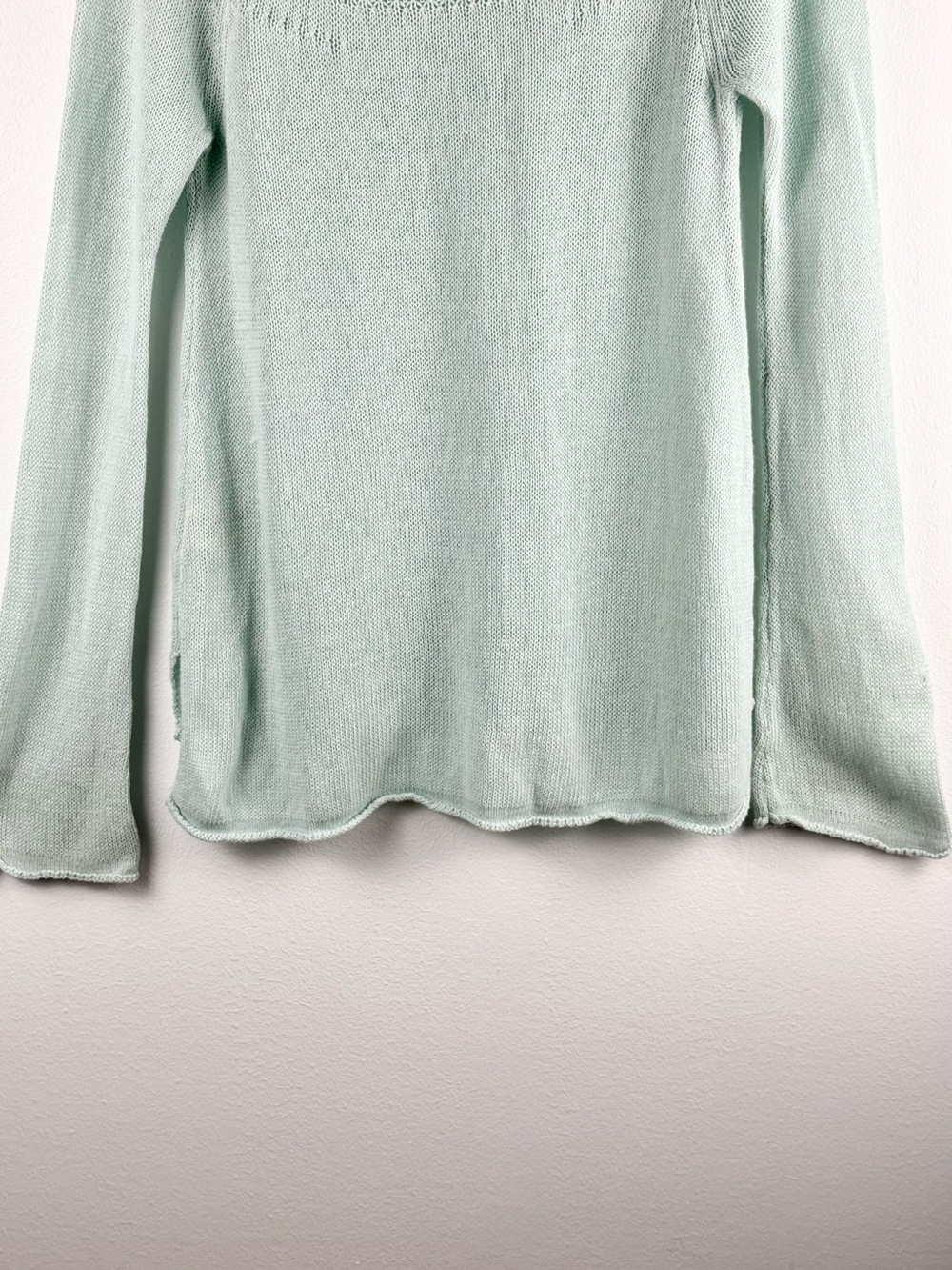 Moth ‘Mila’ Green Linen Blend Sweater Size M - Picture 10 of 15